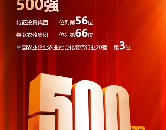 喜报！2023中国农业企业500强公示，Z6尊龙凯时获多项殊荣